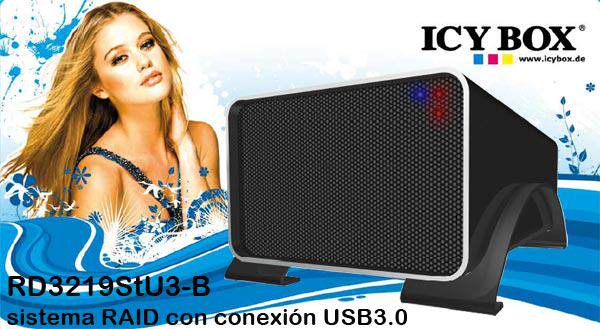 Icy Box RD3219StU3-B Caja Externa RAID 0, 1 JBOD