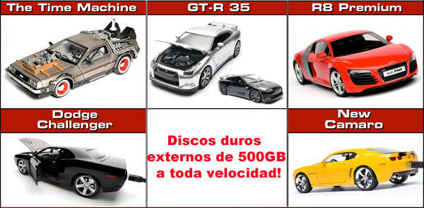 disco duro en formato coche