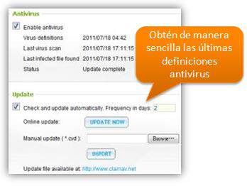 Actualización base de datos en antivirus de NAS QNAP