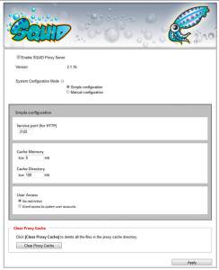 Gestionar Squid en QNAP