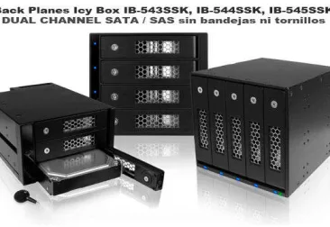 BackPlanes SATA y SAS sin bandeja para uso profesional / industrial de Icy Box