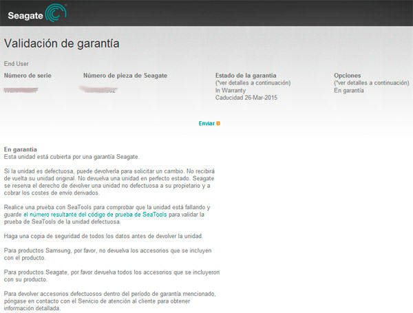 garantia seagate tramitar disco duro roto seagate