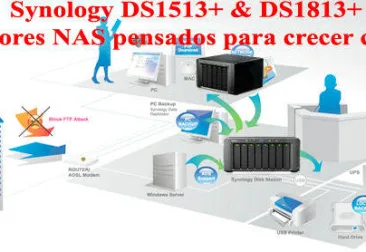 Nuevos Synology DS1513+ y DS1813+ para PYMES en crecimiento