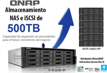 Un NAS QNAP de 500TB ¿Estamos locos o qué?