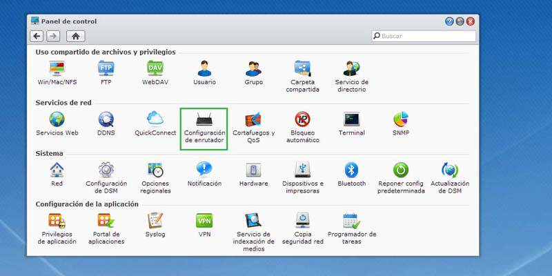 Configuración del enrutador