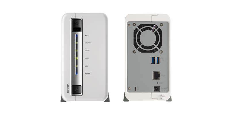 QNAP TS-212-E frontal trasero