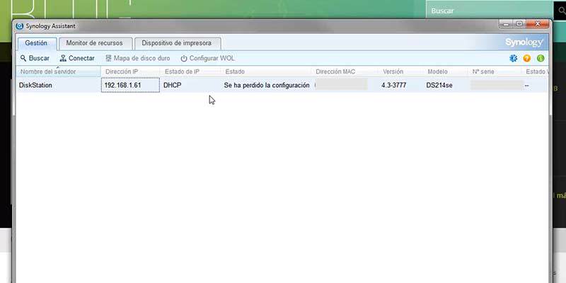 instalar servidor NAS synology desde cero
