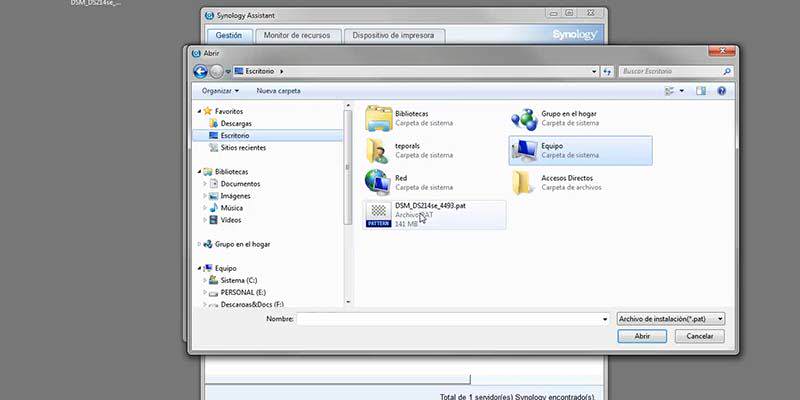 Synology Instalar de forma manual.Imagen fija024