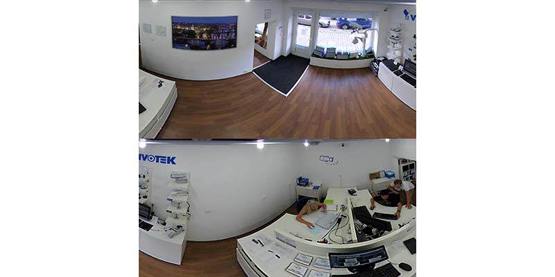 Vivotek FE8174v vista partida 2 zonas