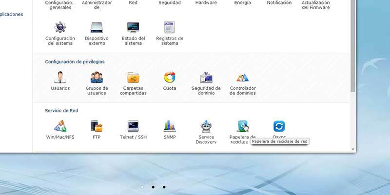 activar papelera de reciclaje de red qnap paso 02