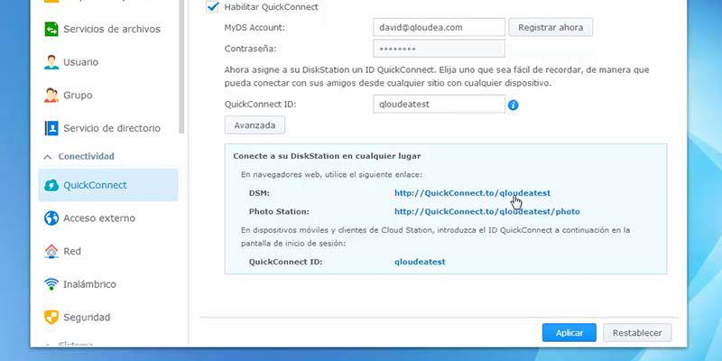 configura synology quick connect id 10