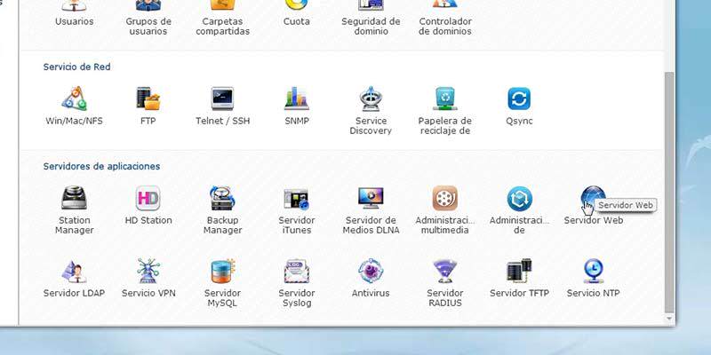 QNAP configurar servidor web paso 02