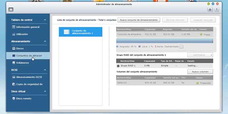QNAP tutorial expansión de raid en linea paso 02