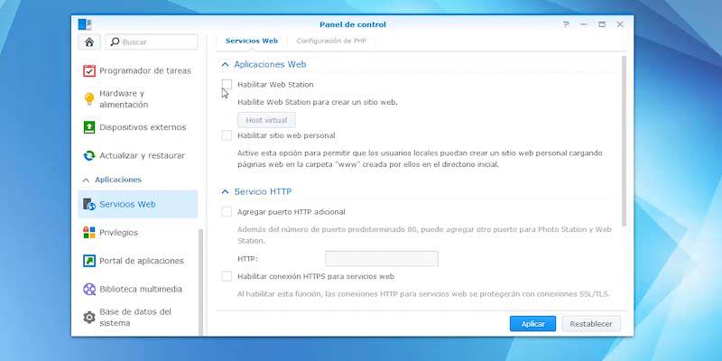 Synology instalar servidor web 03