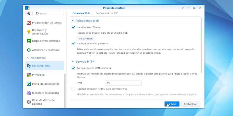 Synology instalar servidor web 05