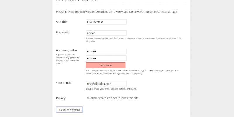 Synology instalar wordpress 09