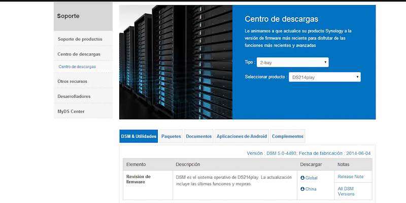 actualización manual synology 04