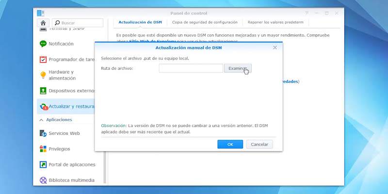 actualización manual synology 07
