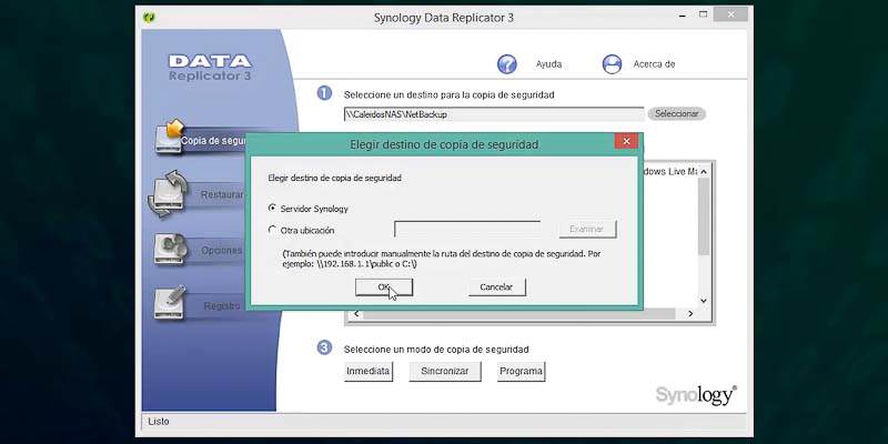 Synology Data replicator 3 copia de seguridad windows_006