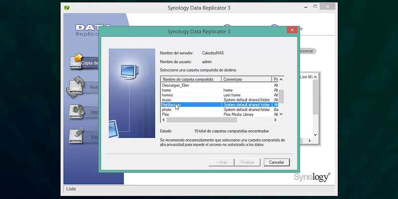 Synology Data replicator 3 copia de seguridad windows_009