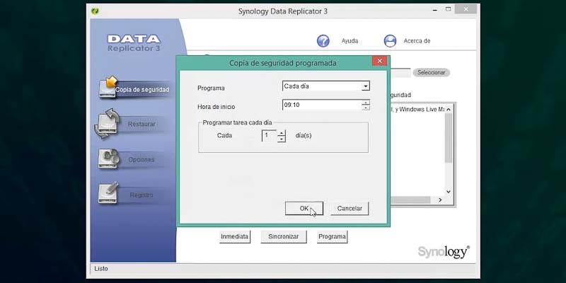 Synology Data replicator 3 copia de seguridad windows_012
