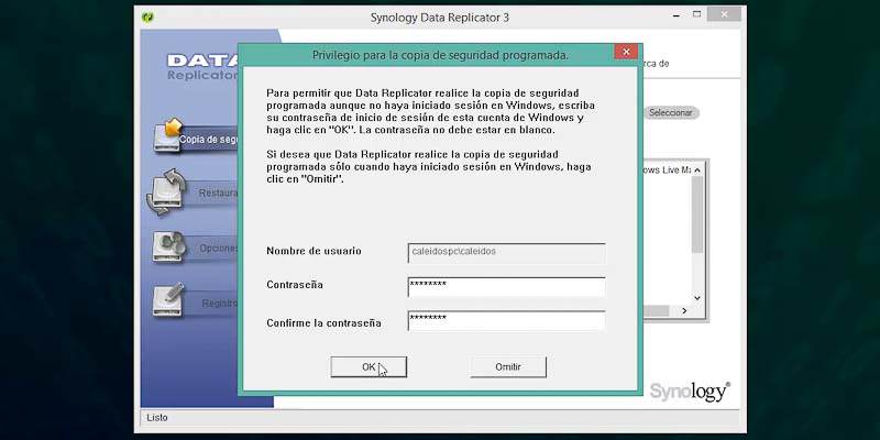 Synology Data replicator 3 copia de seguridad windows_013