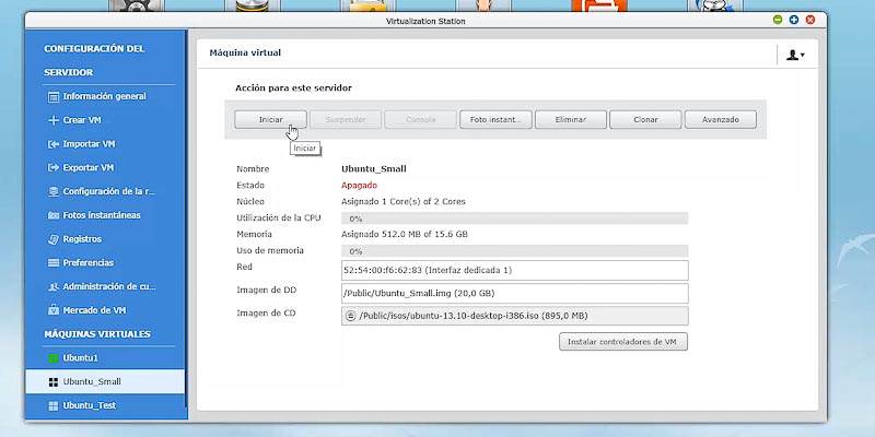Tutorial QNAp VIrtualization Station nueva maquina virtual Ubuntu_15