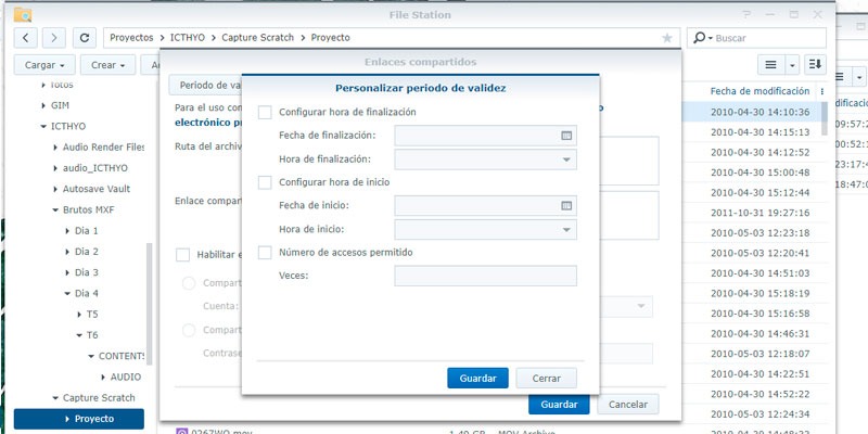 tutorial  compartir archivos Synology