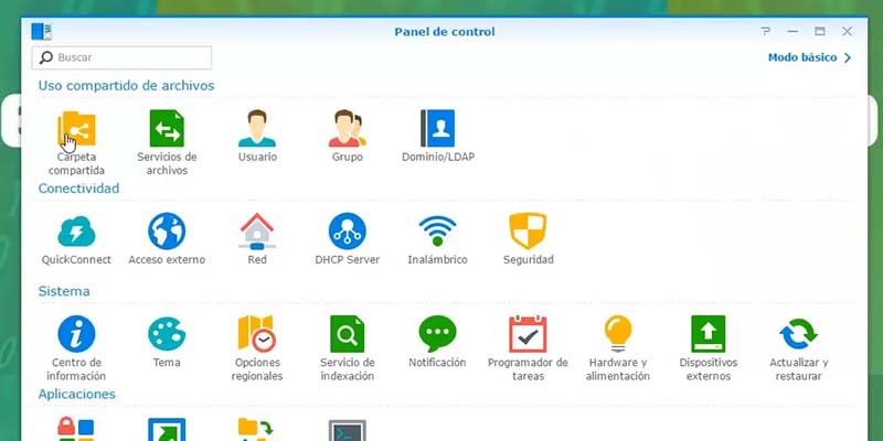 carpetas compartidas Synology