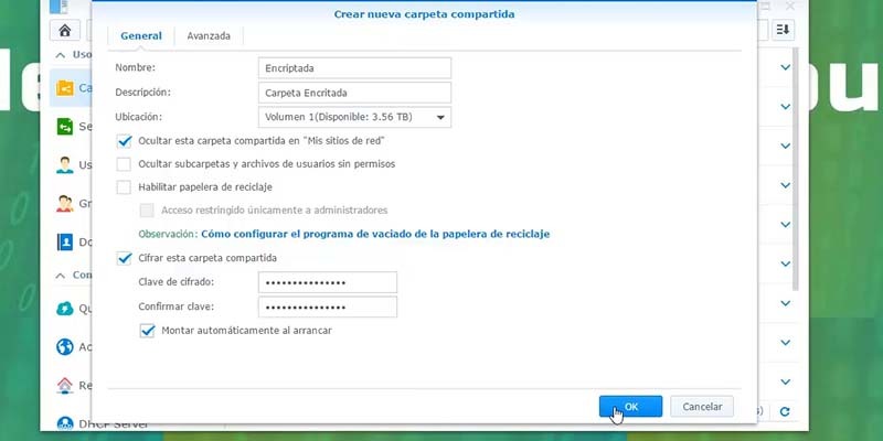archivos encriptados synology