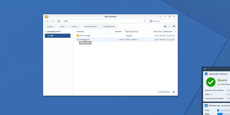 irección de NAS Synology