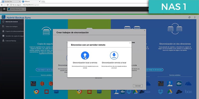 copia de una QNAP a otro