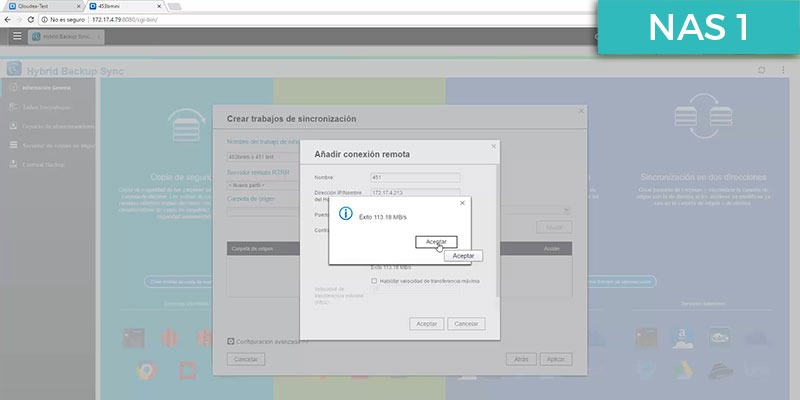 tutorial sincronización de QNAP a QNAP