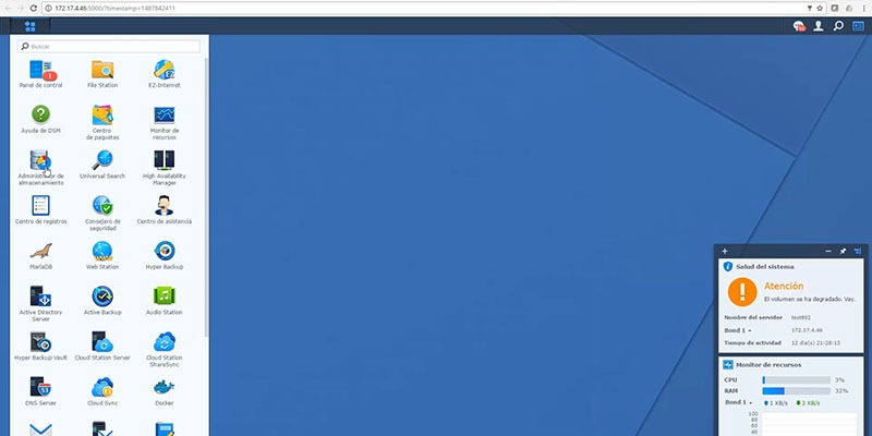 insertar disco en servidor synology