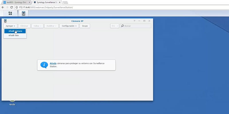 gestionar Cámara IP