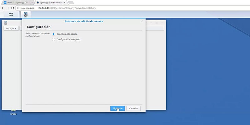 cámara IP con Synology