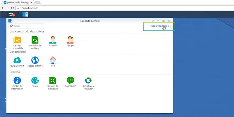 configurar la seguridad de Synology