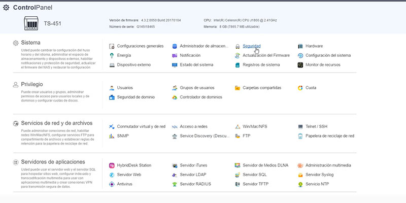 Tutorial seguridad QNAP2