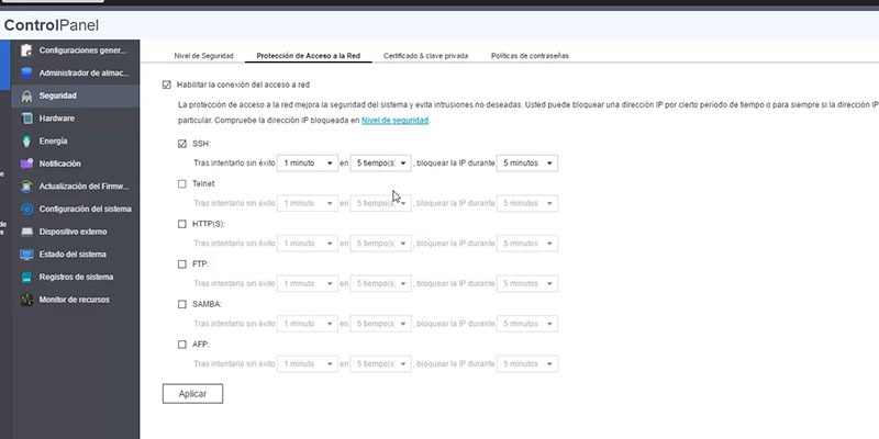 Tutorial seguridad QNAP6