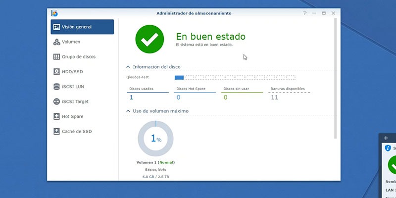 Administrador de Almacenamiento Synology