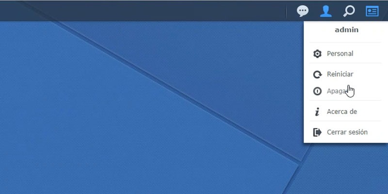 Panel de usuario Synology