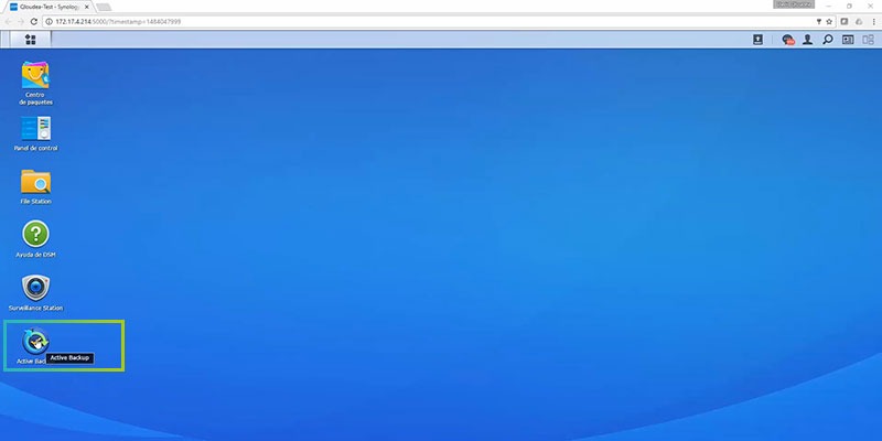 copias de seguridad con Active Backup