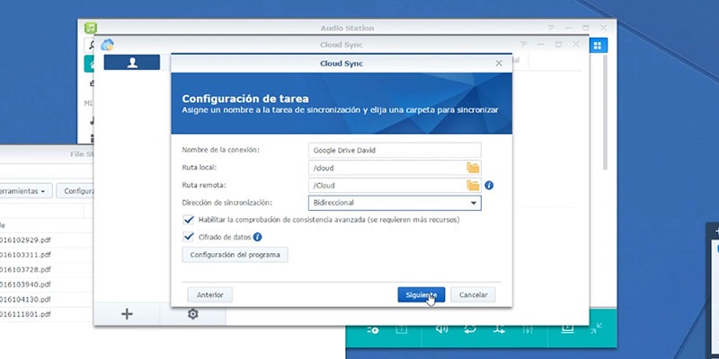 tutorial desencriptar archivos con Synology