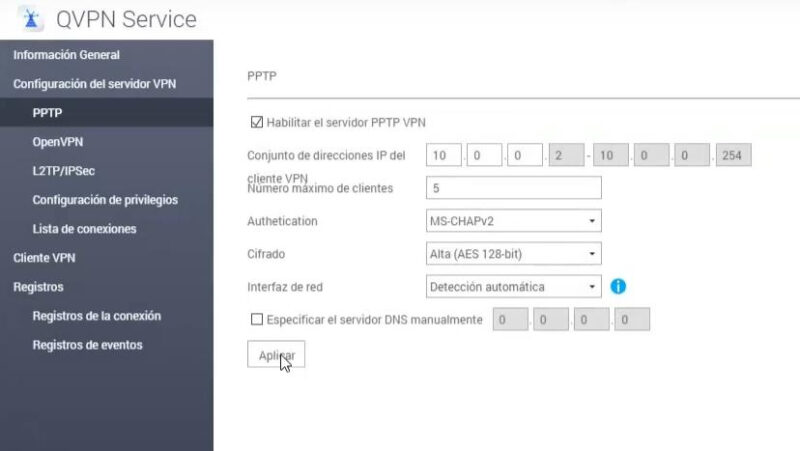 VPN en  QNAP