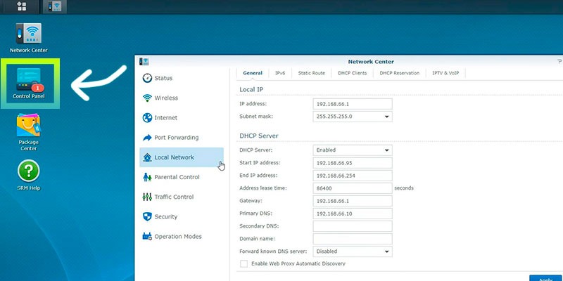 Actualizar Router de Synology 
