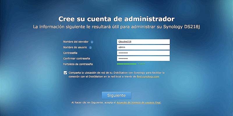 configuración Synology desde Mac
