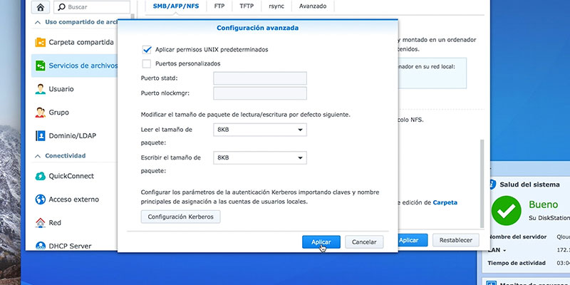 carpetas de Synology con NFS en MAC PASO4