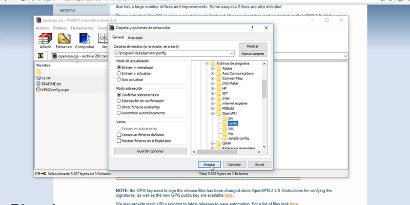 configurar OpenVPN Paso 9