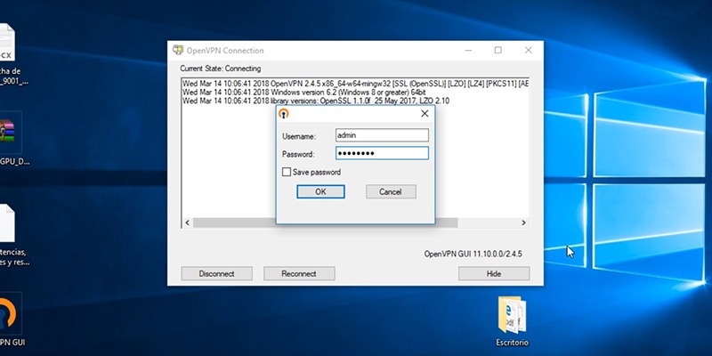 abrir OpenVPN GUI