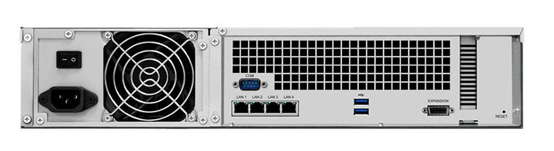 Synology RS2418+ parte trasera